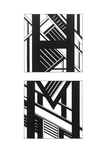 Original Typography Drawing by Katerina Shilnikovskaya