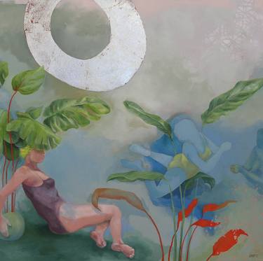 Original Surrealism Beach Paintings by Liz Gartz