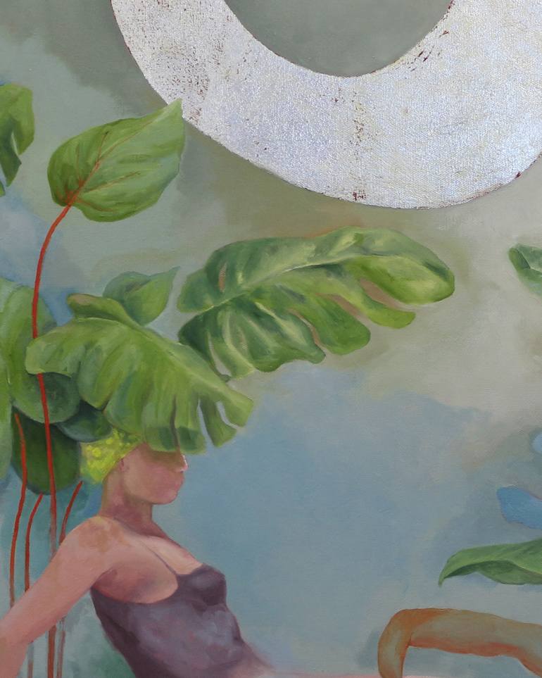 Original Abstract Beach Painting by Liz Gartz