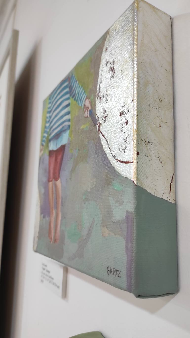 Original Surrealism Children Painting by Liz Gartz