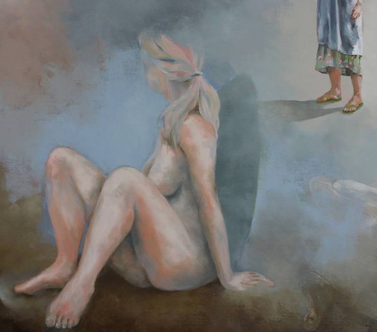 Original Symbolism Women Painting by Liz Gartz