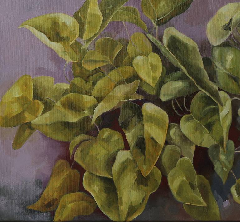 Original Symbolism Floral Painting by Liz Gartz
