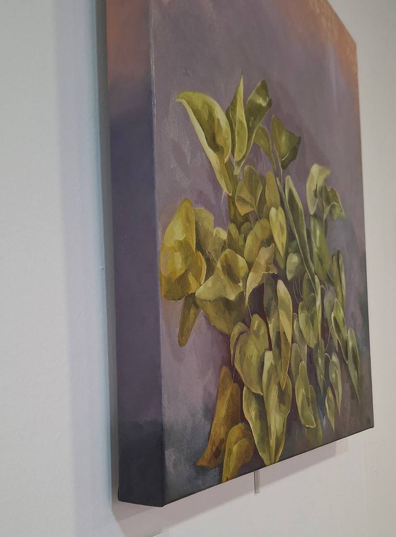 Original Symbolism Floral Painting by Liz Gartz