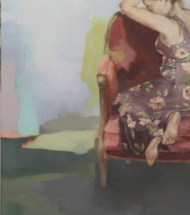 Original Figurative Women Painting by Liz Gartz