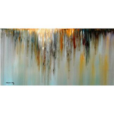 24x48xx2 Custom Painting abstract Waterfall by Thomas John thumb