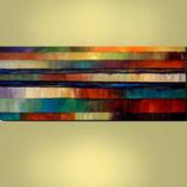 24X48 Original Abstract STRIPES ready to hang gallery canvas thumb