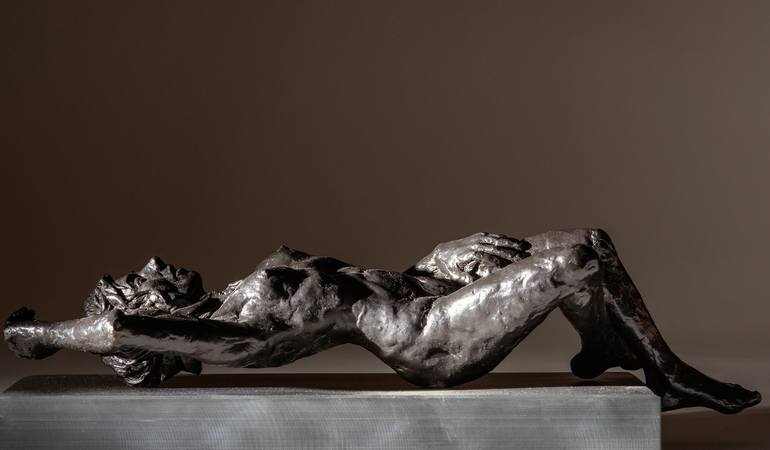 Original Figurative Nude Sculpture by Teresa Wells