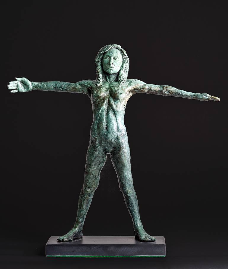 Original Figurative Nude Sculpture by teresa wells