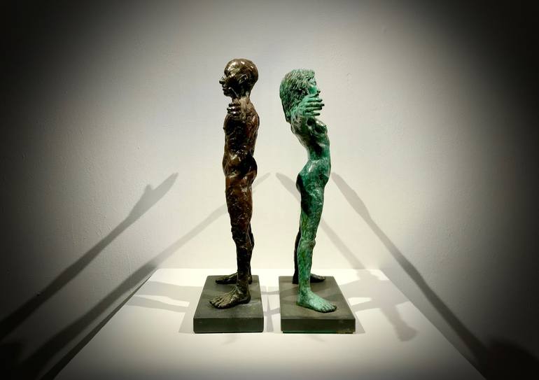 Original Figurative Nude Sculpture by teresa wells