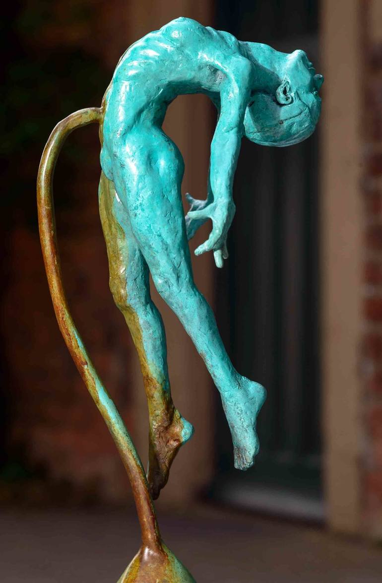 Original Figurative Classical mythology Sculpture by teresa wells