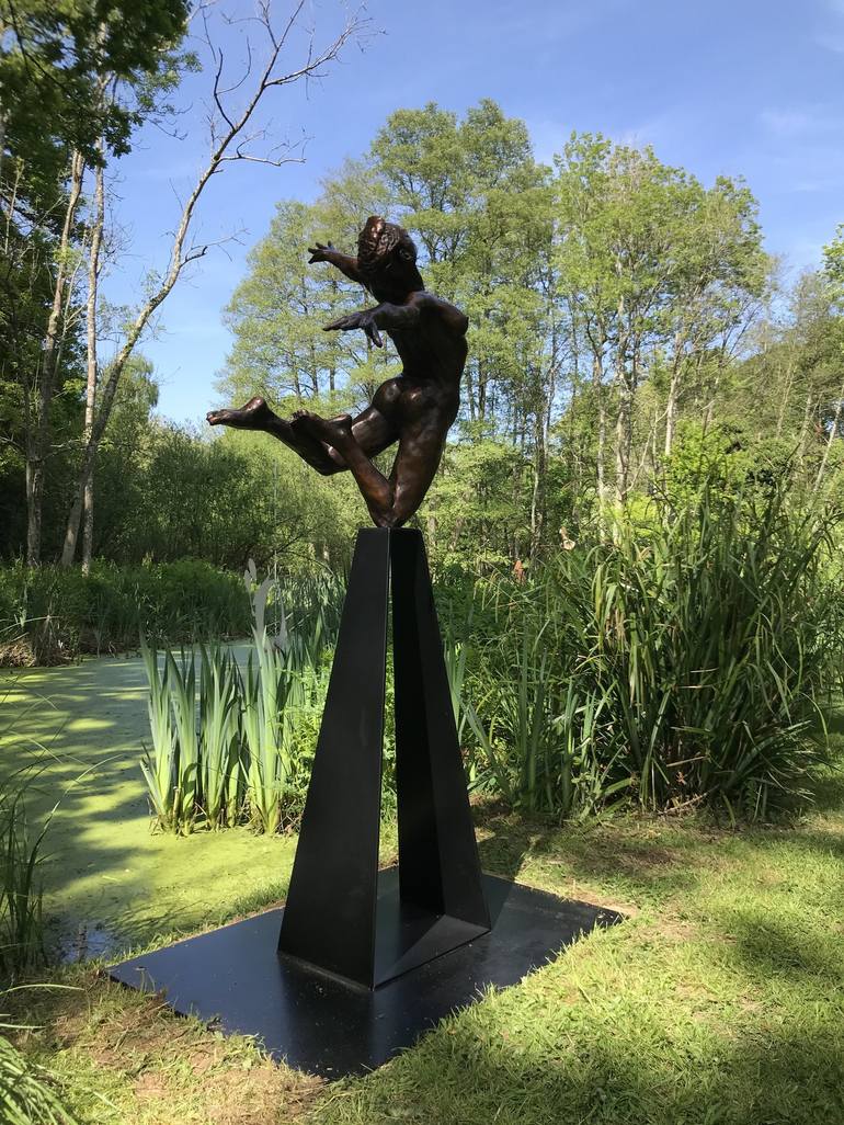 Original Figurative Nude Sculpture by Teresa Wells
