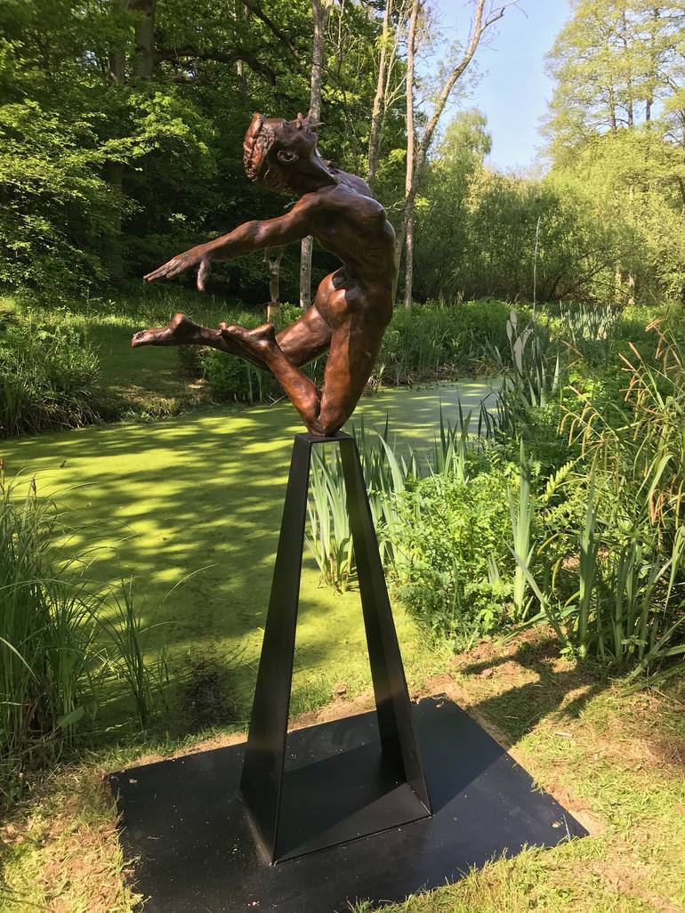 Original Figurative Nude Sculpture by Teresa Wells