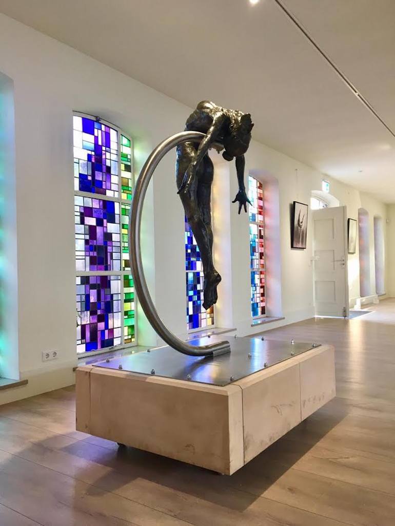 Original Expressionism Nude Sculpture by Teresa Wells