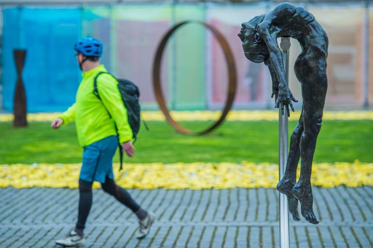 Original Expressionism Nude Sculpture by Teresa Wells