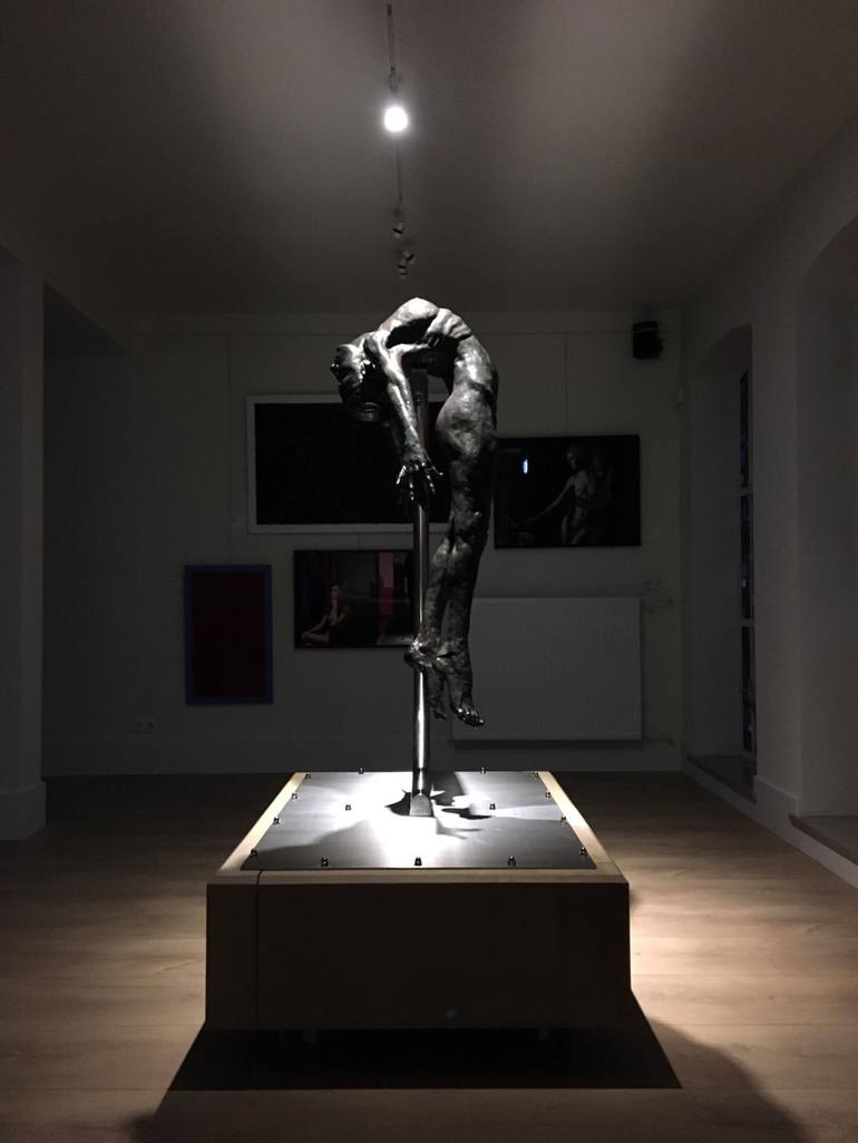 Original Expressionism Nude Sculpture by Teresa Wells