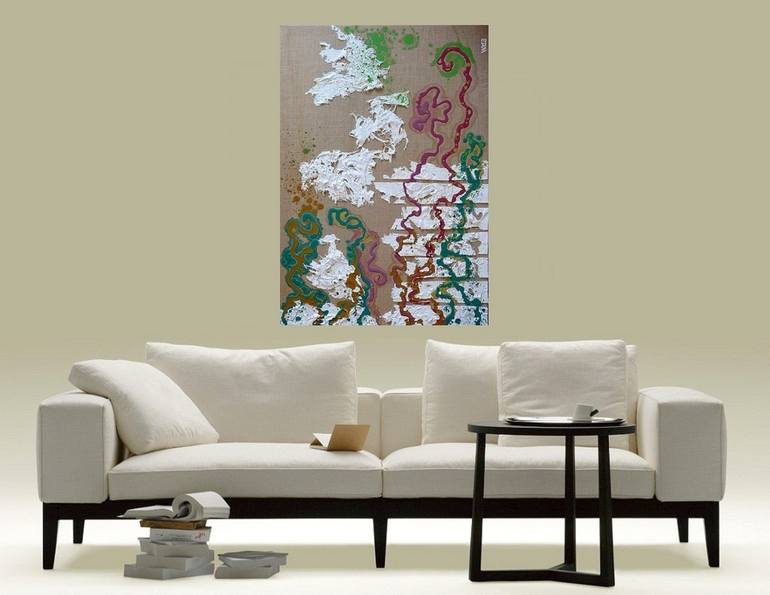 Original Abstract Expressionism Abstract Painting by Dietrich Weisenborn