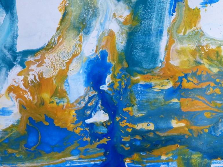 Original Abstract Painting by Dietrich Weisenborn