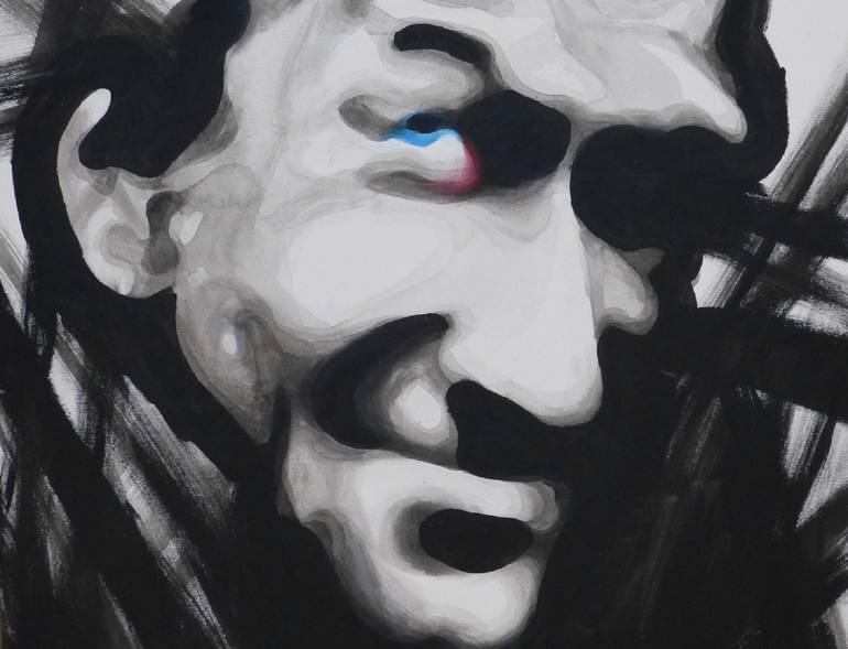 Original Abstract Expressionism People Painting by Dietrich Weisenborn