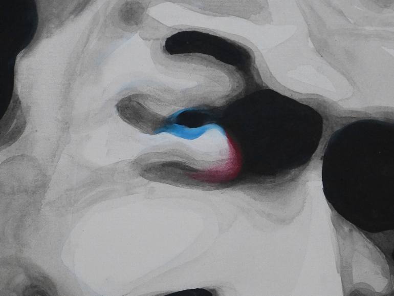 Original Abstract Expressionism People Painting by Dietrich Weisenborn