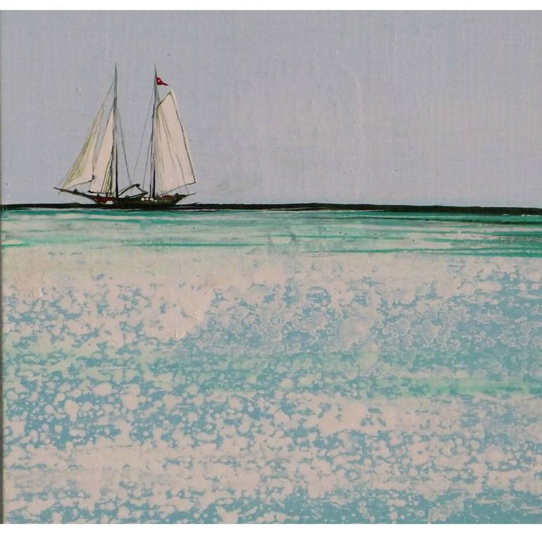 Original Sailboat Painting by Dietrich Weisenborn