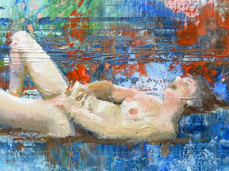 Original Conceptual Nude Painting by Dietrich Weisenborn