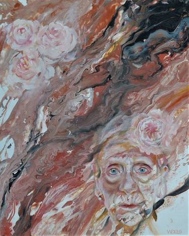Original Abstract Expressionism Portrait Paintings by Dietrich Weisenborn