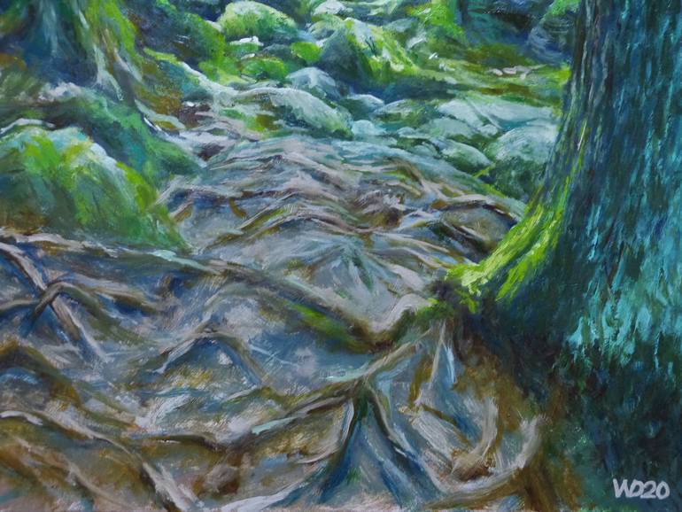 Original Documentary Landscape Painting by Dietrich Weisenborn