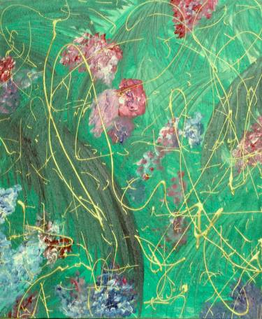 Print of Abstract Expressionism Floral Paintings by Diana Avgusta