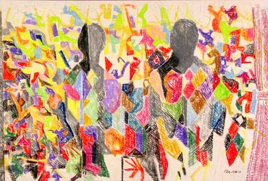 Print of Abstract People Drawings by Randy Nutt