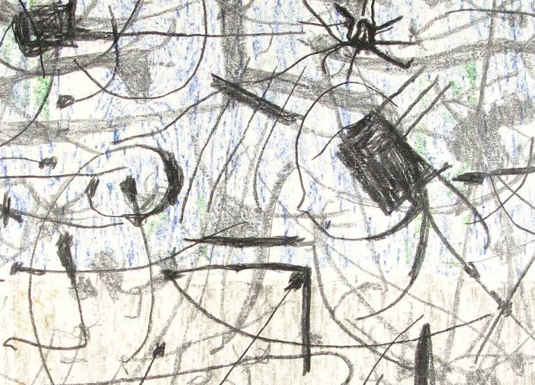 Original Modernism Abstract Drawing by Randy Nutt
