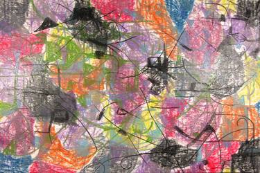 Original Abstract Aerial Drawings by Randy Nutt