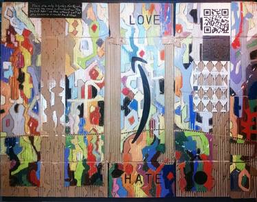 Original Abstract Collage by Randy Nutt