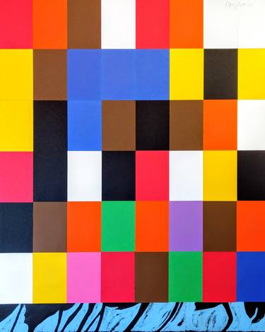 Original Abstract Geometric Paintings by Randy Nutt