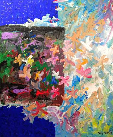 Original Fine Art Abstract Paintings by Randy Nutt