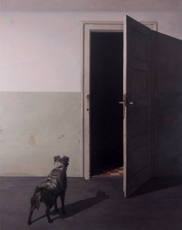 Print of Fine Art Dogs Paintings by Dragan Bibin