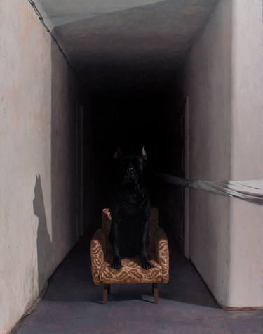 Print of Figurative Dogs Paintings by Dragan Bibin