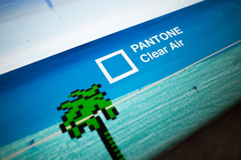 Original Abstract Landscape Painting by Ewelina Sosniak