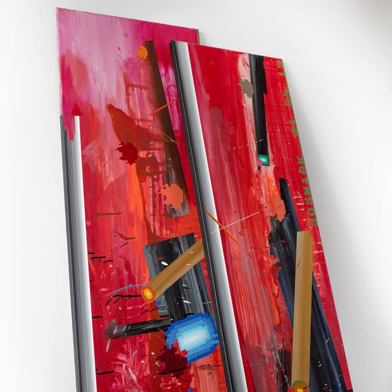 Original Abstract Landscape Painting by Ewelina Sosniak
