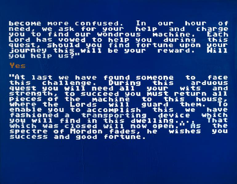 Original Abstract Typography Painting by Ewelina Sosniak