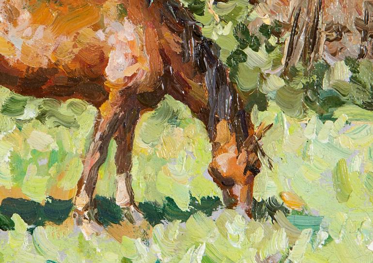 Original Realism Horse Painting by Igor Barkhatkov