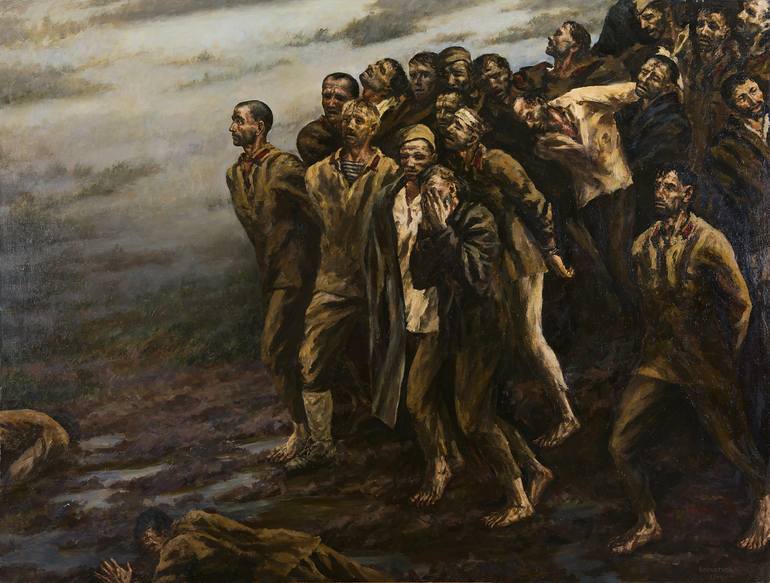 Prisoners Of War Painting By Igor Barkhatkov Saatchi Art