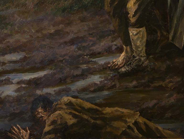 Original Expressionism People Painting by Igor Barkhatkov