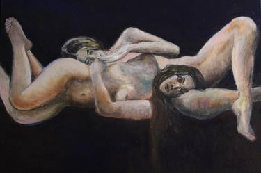 Original Figurative Nude Painting by Vladimir Ginzburg