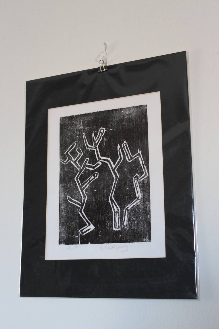 Original Abstract Printmaking by Vladimir Ginzburg