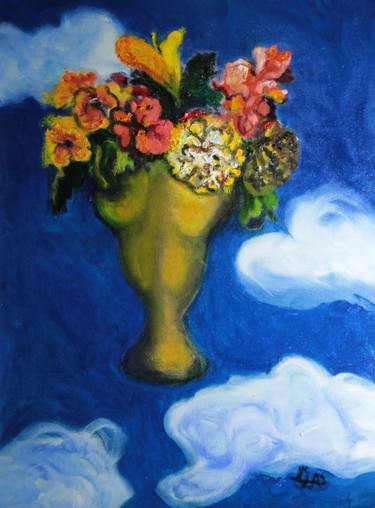 Original Figurative Floral Paintings by Vladimir Ginzburg