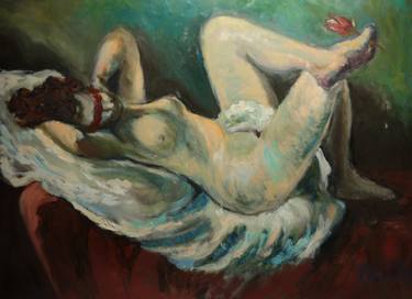 Print of Figurative Nude Paintings by Vladimir Ginzburg