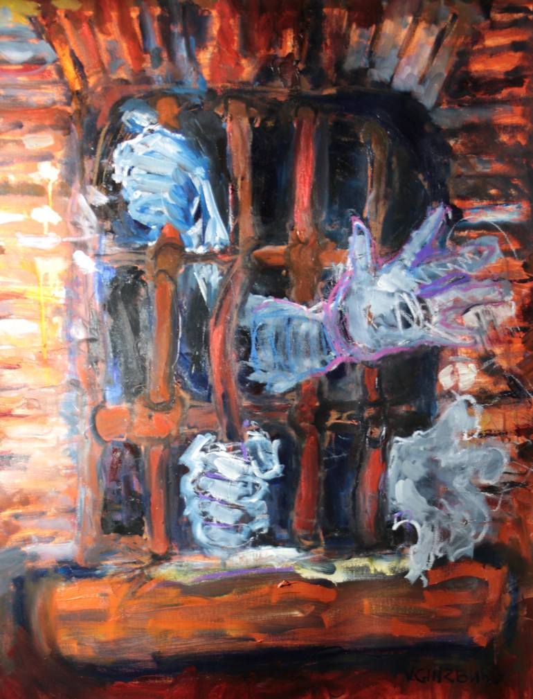 Sugar House Prison Window Painting by Vladimir Ginzburg Saatchi Art