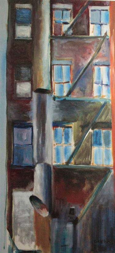 Original Expressionism Architecture Paintings by Vladimir Ginzburg