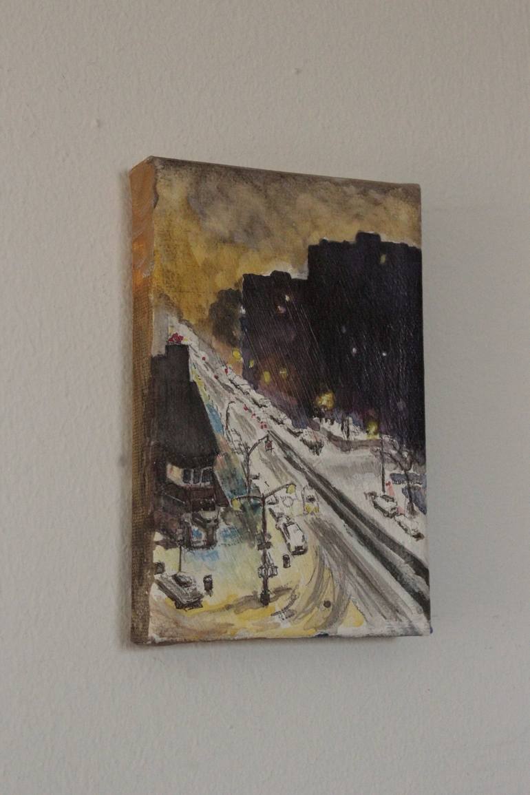 Original Figurative Cities Painting by Vladimir Ginzburg