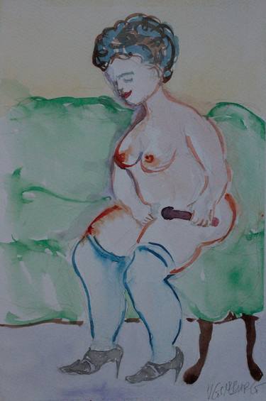 Original Figurative Erotic Paintings by Vladimir Ginzburg